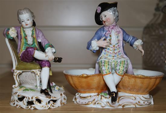 Two Meissen figures